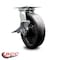 Service Caster 8 Inch Heavy Duty Glass Filled Nylon Caster with Roller Bearing and Brake SCC SCC-35S820-GFNR-SLB - alternate 2